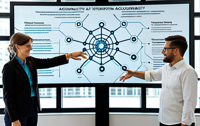 Ethical AI Framework**
"A diverse group of professionals (ethicists, engineers, policymakers) collaborating around a holographic display showing interconnected nodes representing AI values (transparency, fairness, privacy, accountability), modern office environment, fully clothed, appropriate attire, professional setting, safe for work, perfect anatomy, correct proportions, well-formed hands, natural pose, professional quality, family-friendly."
**